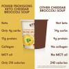 Power Provisions Cheddar Broccoli Bone Broth Soup Cups - Keto Instant Soup Cup - Collagen Infused with 17g of Protein - Gluten-Free Soup - 1.4 oz. - Pack of 6 view 4
