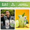 Salud 2-in-1 Hydration Packets + Immunity Electrolytes Powder, Cucumber Lime - Agua Fresca Drink Mix, Elderberry, Dairy & Soy Free, Non-GMO, Gluten Free, Vegan, Low Calorie, 1g Sugar (15 Servings) view 2