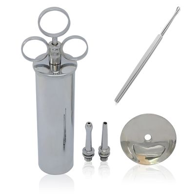 OdontoMed2011 Ear Wax Remover Ear Syringe 2 Oz Otoscope Kidney Tray Medical Grade Tools (6oz Ear Syringe W/Ear Wax Remover Curette)