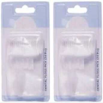sainio Dental Floss Toothpicks - 48 Plastic Toothpicks for Teeth