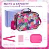 MAICHENG Smell Proof Bag with Combination Lock and Tray, Large Odor Proof Stash Box, Smell Proof Containers Crossbody Bag for Travel & Storage, Gifts for Women, Hot Pink view 3