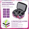 MAICHENG Smell Proof Bag with Combination Lock and Tray, Large Odor Proof Stash Box, Smell Proof Containers Crossbody Bag for Travel & Storage, Gifts for Women, Hot Pink view 4