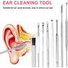 DULASP Ear Pick Spoon Ear Cleansing Tool Set - Stainless Steel Ear Pick Ear Spring Screw Dig Pick Tool Set Ear Pick Cleaning Spoon view 2