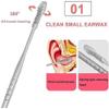 DULASP Ear Pick Spoon Ear Cleansing Tool Set - Stainless Steel Ear Pick Ear Spring Screw Dig Pick Tool Set Ear Pick Cleaning Spoon view 3