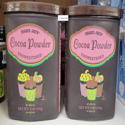 Trader Joe's Cocoa Powder Unsweetened 9oz 255g (Two Tubs)