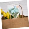STOBOK 20pcs Cellophane Bags for Flower Wrapping Paper Transparent Floral Bouquet Packaging for Florists Present Wrapping Easy to Use for Flower Arrangement and Presentation view 3