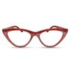 2SeeLife Cateye Reading Glasses for Women  Premium Readers with a Durable, Sturdy Narrow Frame & Spring Hinges, Ruby Red, +3.50 view 1