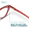 2SeeLife Cateye Reading Glasses for Women  Premium Readers with a Durable, Sturdy Narrow Frame & Spring Hinges, Ruby Red, +3.50 view 4