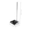 DOITOOL Pans with Long Handle, Stainless Steel Upright Dustpan Heavy Duty Lobby Dustpan for Lobby, Garage, Home and, 30.34 Length (Pan) view 2