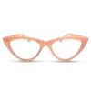 2SeeLife Sparkle Cat Eye Reading Glasses for Women  NarrowMedium Fit, Sturdy Frame, Spring Hinges, Premium Glitter Readers, Shiny Pink, +5.00 view 1