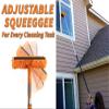 20 Foot High Ceiling Duster Kit and Scrub Brush with 4-12 ft Extension Pole // Telescoping Duster, Window Squeegee and Cobweb Duster with Extension Pole // Interior and Exterior House Cleaning Brushes view 4