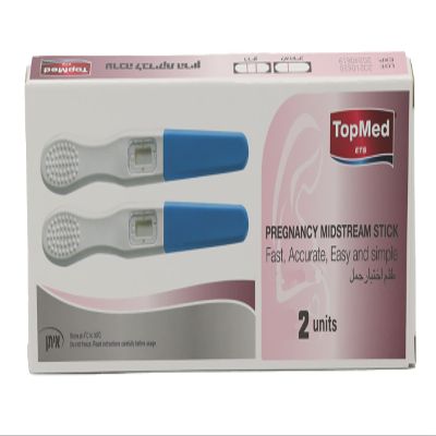 TOPMED ETS Pregnancy Test Kits Individually Wraped Pregnancy Strips, Early Home Detection Pregnancy Test Kit, Clear HCG Test Results, Over 99% Accurate (2)