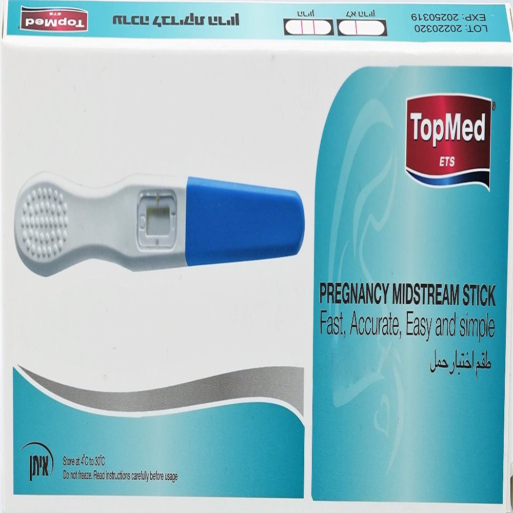 TOPMED ETS Pregnancy Test Kits Individually Wraped Pregnancy Strips, Early Home Detection Pregnancy Test Kit, Clear HCG Test Results, Over 99% Accurate (1)