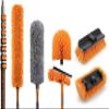 36 Foot High Reach Telescoping Duster Kit and Vinyl Siding Brushes with 5-30 ft Extension Pole // High Ceiling Cleaning and Window Washing kit // Exterior & Interior House and Gutter Cleaning Brush view 1