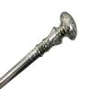 Designer Noble Luxury Silver Brass Knob Head Handle Vintage Style Stainless Steel Walking Stick Hiking Stick Cane Gift by BlackperlCrafts view 1