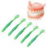 Denture Brush Denture Toothbrush Denture Brush Set Senior Professional Cleaning Brush for Daily Use (Green) Denture Brush Toothbrush Denture Cleaner Brush view 3