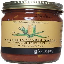 Gunther's Gourmet Smoked Corn Salsa with Spicy Chipotle Pepper, 12 ounce