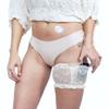 Pumpcases Thigh Garter with Pocket - Stretch Lace Garter Belt - Discreet, Non-Slip - Diabetes Pump Pouch - Assembled in The USA - (New Ivory, Medium) view 1