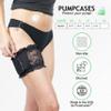 Pumpcases Thigh Garter with Pocket - Stretch Lace Garter Belt - Discreet, Non-Slip - Diabetes Pump Pouch - Assembled in The USA - (New Ivory, Medium) view 2