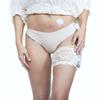 Pumpcases Thigh Garter with Pocket - Stretch Lace Garter Belt - Discreet, Non-Slip - Diabetes Pump Pouch - Assembled in The USA - (New Ivory, Medium) view 3