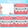 Vesici 600 Pcs Dental Floss Threader for Bridges, Braces, and Implants Dental Threader, Multifunctional Nylon Loop Design for Your Teeth, Pack of 12(Blue) view 3