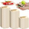 300 Pcs Disposable Square Palm Bowls Palm Leaf Bowls Bamboo Disposable Plates Square Wood Plates for Birthday Party, Wedding Events, Appetizer, Dessert, Catering and Home Use (3.94x3.94x0.6 Inch) view 1