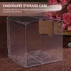 EXCEART 50pcs Pvc Candy Boxes Square Treat Containers for Party Favors Lightweight Packaging Cases for Desserts and Snacks view 2