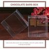 EXCEART 50pcs Pvc Candy Boxes Square Treat Containers for Party Favors Lightweight Packaging Cases for Desserts and Snacks view 3