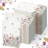 200 Pcs Spring Decorative Disposable Hand Towels Paper 2 Ply easter Guest Towels Paper Hand Towels for Bathroom Floral Disposable Napkins for Summer Wedding Bridal Shower Party view 1