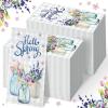 Sinmoe 200 Pcs 2 Ply Spring Guest Napkins Paper Guest Towels for Bathroom Decorative Disposable Hand Paper Towel Summer Floral Napkins for Wedding Bridal Shower Party (Charming, Charming) view 1
