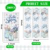 Sinmoe 200 Pcs 2 Ply Spring Guest Napkins Paper Guest Towels for Bathroom Decorative Disposable Hand Paper Towel Summer Floral Napkins for Wedding Bridal Shower Party (Charming, Charming) view 2