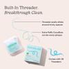 Cocofloss CocoPlush Threaders, Dental Floss for Implants, Bridges, and Braces, Mint, Waxed, Dentist-Designed Oral Care with Coconut Oil, 30 Per Pack view 4