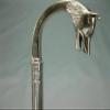 Handmade Noble Luxury Stainless Steel Walking Hiking Shaft Stick Silver Brass Wolf Head Designer Handle Gift by Blackperlcrafts view 1