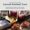 Fangst Regnbue Orred | Tinned Smoked Freshwater Trout with Juniper and Lemon Thyme | 1 x 110g view 3
