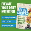 Blue Stripes - Trail Mix, Peanut Butter Banana, Cashews, Peanut Butter Chips, Healthy Snacks for Adults, Whole 70% Cacao, With Unrefined Sugar, Non GMO, Gluten Free, Vegan, 6.4 oz view 3