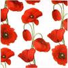 Gift Boutique 100 Poppy Floral Cocktail Beverage Napkins Disposable Paper Red Poppies Flower Dessert Napkin for Spring Summer Valentine Party Supplies view 1