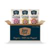 LesserEvil Organic Popcorn Variety Pack, Himalayan Pink Salt (4.6 oz Bag), Himalayan Gold (4.6 oz Bag), and White Cheddar Flavor (4.6oz Bag) view 1