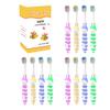Clypolly Kids Bee Toothbrush, Soft Bristle Individually Wrapped Toothbrushes, Child Sized Brush Head, for Toddlers Girls and Boys 3-12 Years Pack of 12 view 1