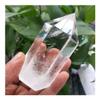 WGPHD Health & Household Natural Crystal Stone Clear Transparent Rock Quartz Crystal Polished Single Point Wand feng Shui Decoration view 2