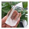 WGPHD Health & Household Natural Crystal Stone Clear Transparent Rock Quartz Crystal Polished Single Point Wand feng Shui Decoration view 3