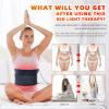 Red Light Therapy Infrared Light Therapy Pad Wearable Wrap Heating Pad for Body Pain Relief Back Waist Shoulder Knee Feet Faster Body Energy Recovery with Timer view 3