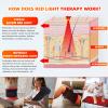 Red Light Therapy Infrared Light Therapy Pad Wearable Wrap Heating Pad for Body Pain Relief Back Waist Shoulder Knee Feet Faster Body Energy Recovery with Timer view 4