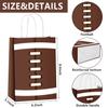 Sawowkuya 24PCS Football Gift Bags for Party Favors - Rugby Themed Paper Treat Candy Bags for Birthday Party Supplies and Decorations view 2