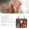 Agatige Busy Board Montessori Toys, Portable Sensory Board for Dementia, Alzheimer's, Anxiety Relief, Hand-Eye Coordination, All Ages, Blue view 2