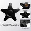 Pacify 2 Pack Replacement Adjustment Star Knobs for Rollator Walker Guardian Walker M6 T Bolt with Washers Platform Attachment view 3