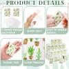 100 Pack Facial Tissue Mini Paper Pocket Tissues Small Size Travel Tissue Packs for Wedding Party Favors Graduation Celebration, 3 Ply, 2.8 x 2.2 In(Cactus) view 4