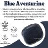 Amazing Gemstone Blue Aventurine Crystals and Healing Stones Tumbled - 1 oz, Natural Healing Stones for Energy Balance, Stress Relief - Premium Polished Gems Rocks for Meditation and Wellness view 4