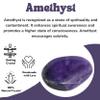 Amazing Gemstone Amethyst Crystals and Healing Stones Tumbled - 1 oz, Natural Healing Stones for Energy Balance, Stress Relief - Premium Polished Gems Rocks for Meditation and Wellness view 4