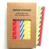 100 pcs Mixed Party Paper Straws Bulk, Blue Yellow Red Star Chevron Sailor Stripe Dot Drinking Straws, Circus Super Hero Birthday Baby Shower Wedding Cake Pop Sticks (Primary Days) view 2