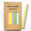 100 pcs Mixed Party Paper Straws Bulk, Colorful Easter Spring Hot Pink Green Weave Blue Yellow Lilac Swiss Dot Drinking Straws Bulk, Birthday Baby Bridal Shower Wedding Cake Pop Sticks (Easter Basket) view 2